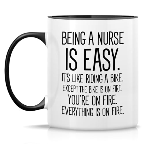Funny Being a Nurse is Easy Sarcasm Graduate | Ceramic Coffee Mug | 11 OZ
