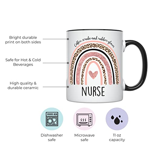 Nurse for Women Rn Nurses Graduate | Ceramic Coffee Mug | 11 OZ