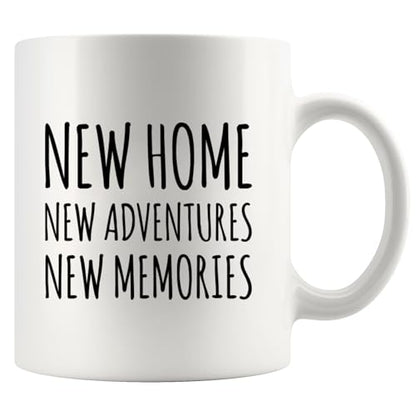 New Home Adventures Memories Moving Gift For | Ceramic Coffee Mug | 11 OZ