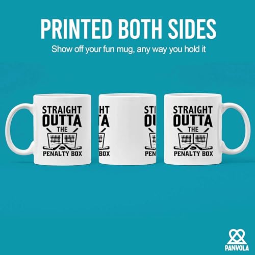 Straight Outta The Penalty Box Hockey Gifts | Ceramic Coffee Mug | 11 OZ