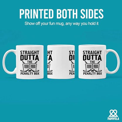 Straight Outta The Penalty Box Hockey Gifts | Ceramic Coffee Mug | 11 OZ