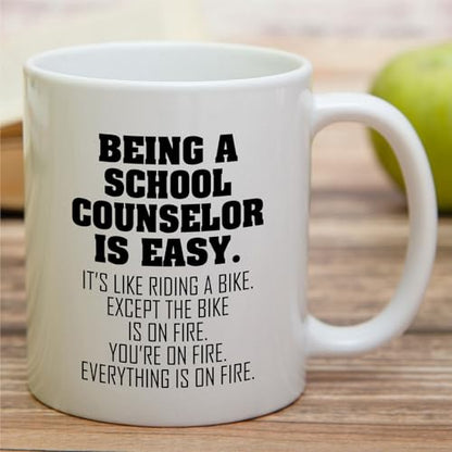 Funny School Counselor or Humorous Sarcastic | Ceramic Coffee Mug | 11 OZ
