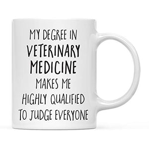 Graduation Gift My Degree in Veterinary | Ceramic Coffee Mug | 11 OZ