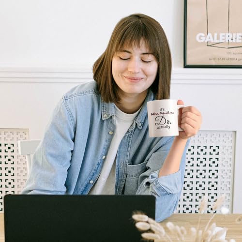 Maustic Doctor Gifts for Women PhD Graduation | Ceramic Coffee Mug | 11 OZ