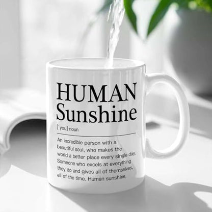 Teacher Appreciation Gifts Human Sunshine Gift | Ceramic Coffee Mug | 11 OZ