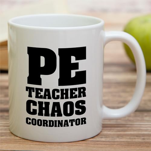 Funny PE Teacher Chaos Coordinator Or | Ceramic Coffee Mug | 11 OZ