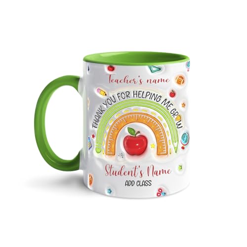 Thank You For Helping Me Grow Personalized | Customised Coffee Mug | 11 OZ