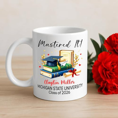 Customized Mastered It Gift For Women Men | Customised Coffee Mug | 11 OZ