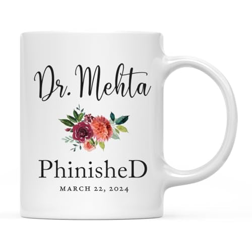 Personalized Custom PhD Graduation Gift Dr | Customised Coffee Mug | 11 OZ