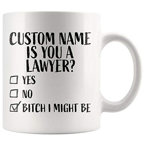 Personalized Lawyer Gift Graduation | Customised Coffee Mug | 11 OZ