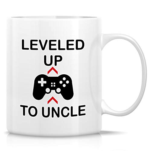Funny Leveled Up To Uncle Gamer Sarcasm | Ceramic Coffee Mug | 11 OZ