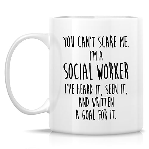 Funny Social Worker Gift Work Graduation | Ceramic Coffee Mug | 11 OZ