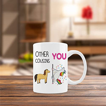 Cousins for Women Men Gifts Cousin Birthday | Ceramic Coffee Mug | 11 OZ