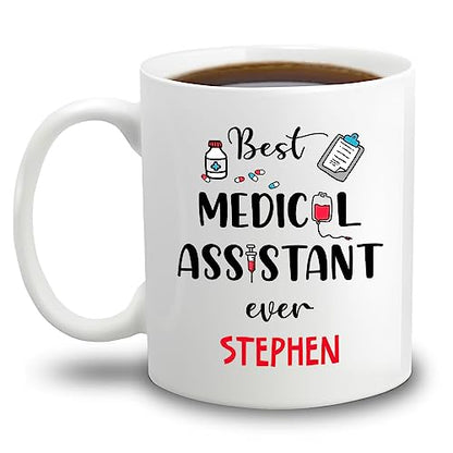 Personalized Name Best Medical Assistant | Customised Coffee Mug | 11 OZ