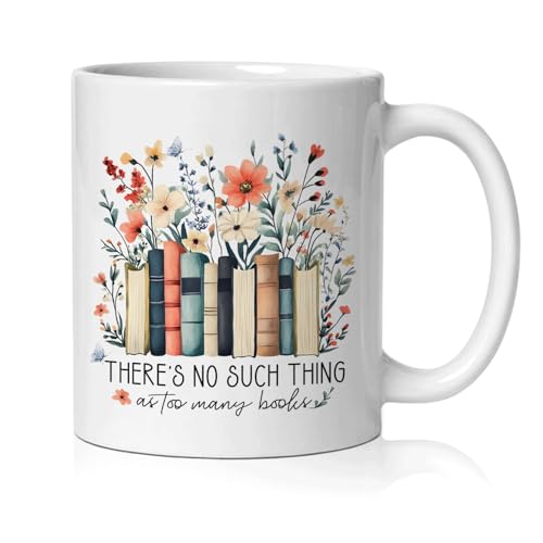 Book Lover Gifts for Women Bookish Bookworm | Ceramic Coffee Mug | 11 OZ