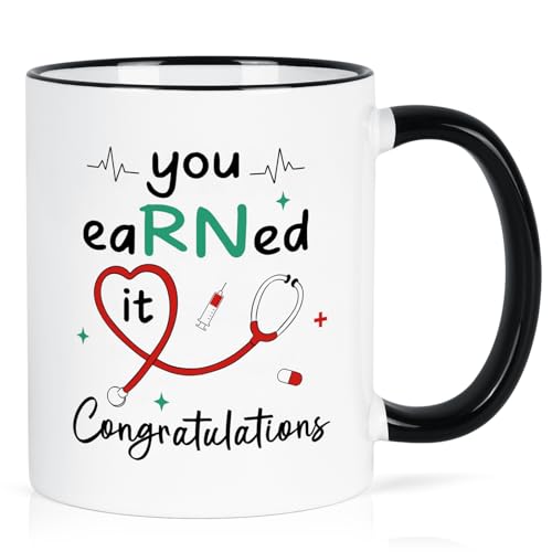 YHRJWN Nurse Graduation Gifts for Women | Ceramic Coffee Mug | 11 OZ