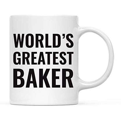 Gift for Men or Women World s Greatest Baker | Ceramic Coffee Mug | 11 OZ