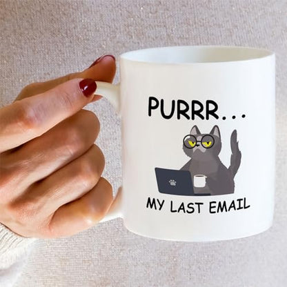 Funny Sarcastic Coworker Cat Per My Last Email | Ceramic Coffee Mug | 11 OZ