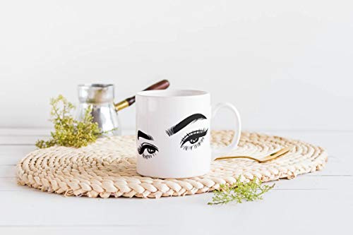 They re Real Eyelashes Beautiful Eyes Gift | Ceramic Coffee Mug | 11 OZ
