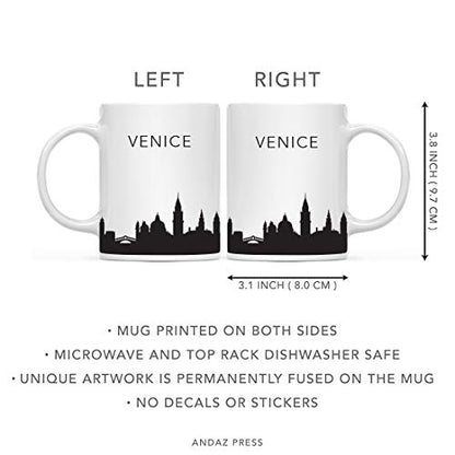 Tourist Travel Souvenir Gift Venice Italy | Ceramic Coffee Mug | 11 OZ