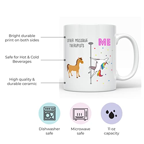 Massage Therapist Unicorn Masseuse Gifts For | Ceramic Coffee Mug | 11 OZ