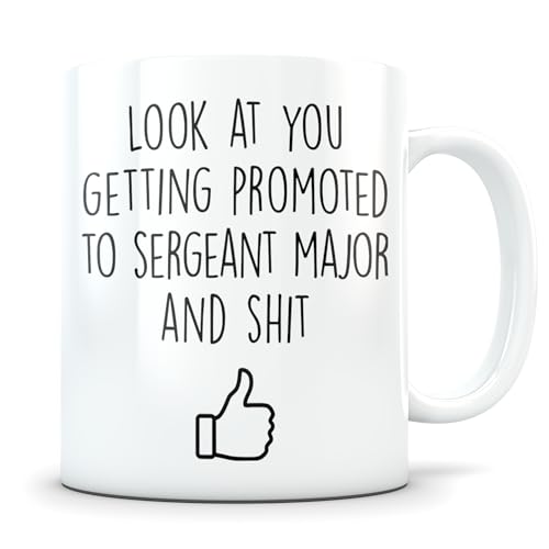 Sergeant Major Promotion Gift for Men and | Ceramic Coffee Mug | 11 OZ