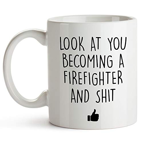 Future Firefighter Graduation for Men Fire | Ceramic Coffee Mug | 11 OZ