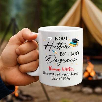 Now Hotter By Two Degree Customized Name | Customised Coffee Mug | 11 OZ