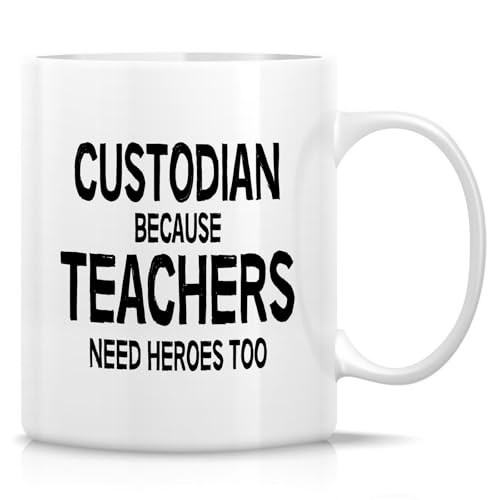 Funny for School Custodian Teacher Assistant | Ceramic Coffee Mug | 11 OZ