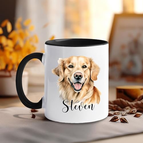 Personalized Golden Retriever Accent | Customised Coffee Mug | 11 OZ