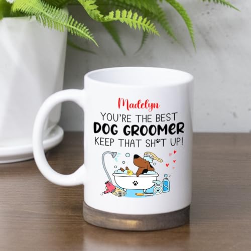 Personalized Dog Groomer Gift Custom Name | Customised Coffee Mug | 11 OZ