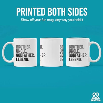 Brother Uncle Godfather Legend Family Gifts | Ceramic Coffee Mug | 11 OZ