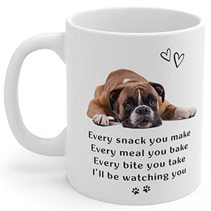 Boxer Dog Gifts for Women Men Funny Lovers | Ceramic Coffee Mug | 11 OZ