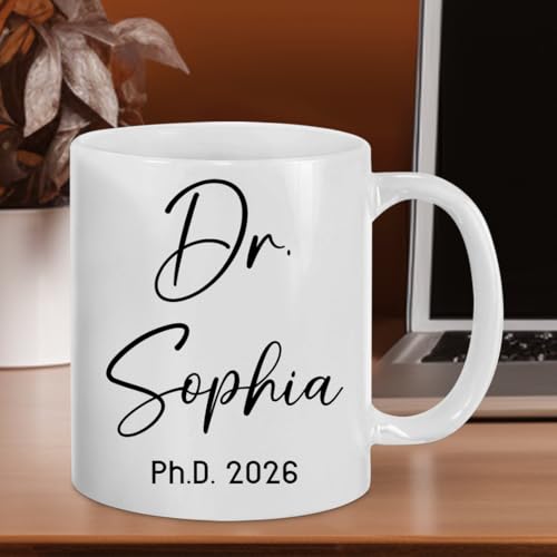 W62221 Personalized Ph D Graduation for | Customised Coffee Mug | 11 OZ