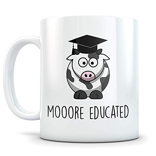 Cow Graduation Gifts Pun for Future Graduates | Ceramic Coffee Mug | 11 OZ