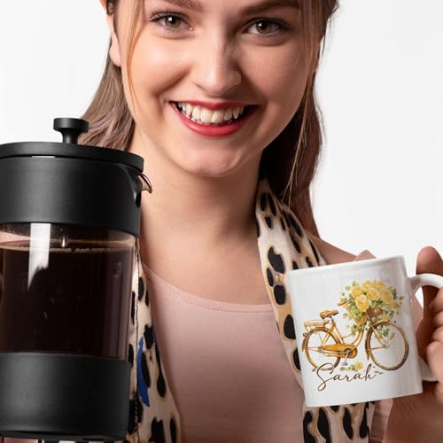 Heartwarming Personalized Name Rose Travel | Customised Coffee Mug | 11 OZ