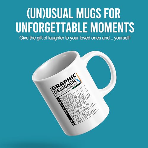 Graphic Designer Naming Convention Funny Gifts | Ceramic Coffee Mug | 11 OZ