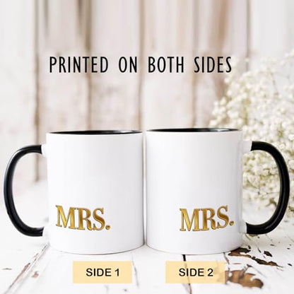Mr and Mrs Set for Couples of 2 Anniversary | Ceramic Coffee Mug | 11 OZ