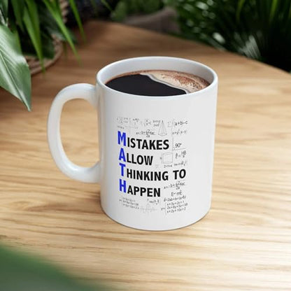 Personalized Mistakes Allow Thinking To | Customised Coffee Mug | 11 OZ
