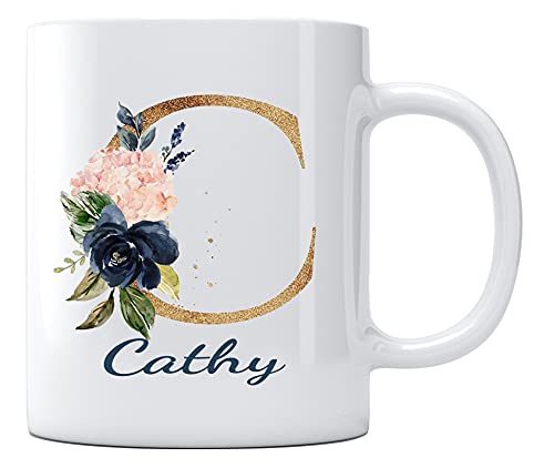 Mothers Day Presents with Name Cathy Gift from | Ceramic Coffee Mug | 11 OZ