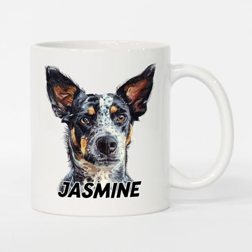 Personalized Heeler Awesome Customized Name | Customised Coffee Mug | 11 OZ
