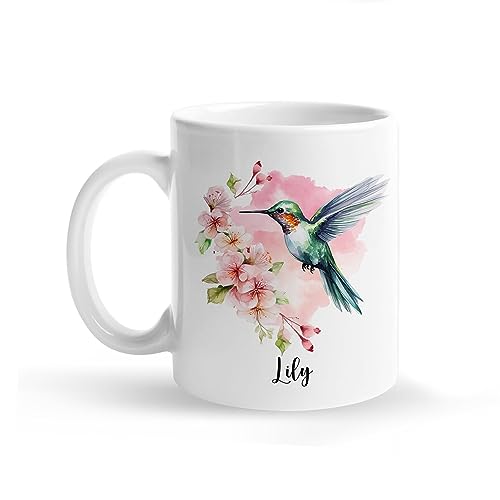 Personalized Hummingbird With Name | Customised Coffee Mug | 11 OZ