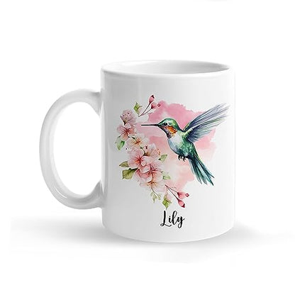Personalized Hummingbird With Name | Customised Coffee Mug | 11 OZ