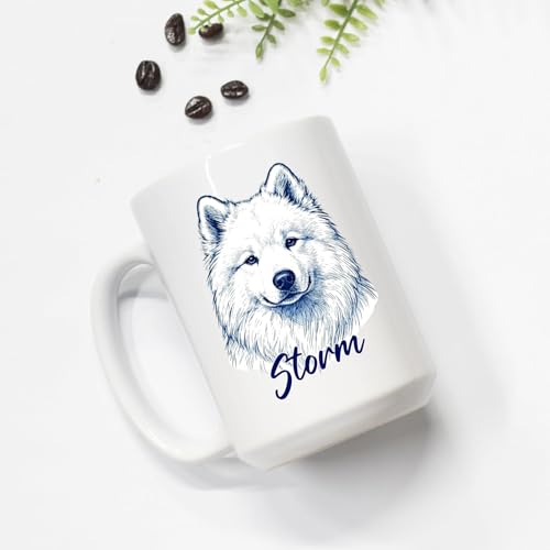 Samoyed Gift for Husband Wife Pet Owner Kid | Customised Coffee Mug | 11 OZ