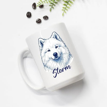 Samoyed Gift for Husband Wife Pet Owner Kid | Customised Coffee Mug | 11 OZ