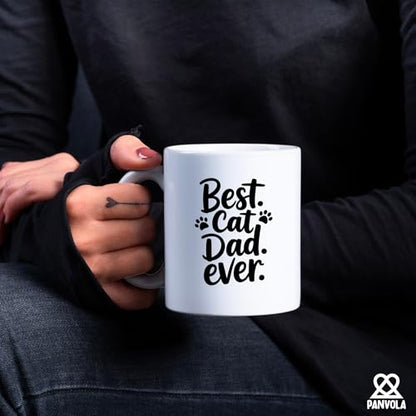 Best Cat Dad Ever Lover Gifts Father s Day | Ceramic Coffee Mug | 11 OZ
