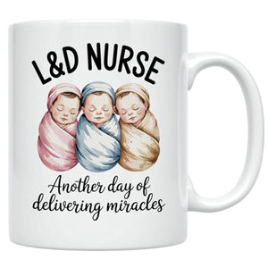 L&D Nurse Labor and Delivery RN Gift for OB | Ceramic Coffee Mug | 11 OZ