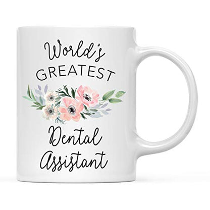 Gift for Women World s Greatest Dental | Ceramic Coffee Mug | 11 OZ