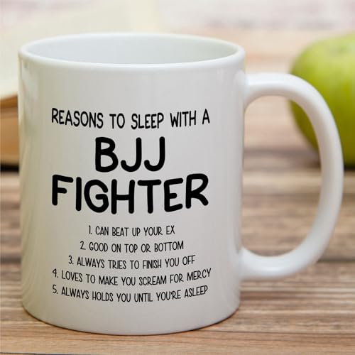 Funny Brazilian Jiu-Jitsu Reasons To Sleep | Ceramic Coffee Mug | 11 OZ
