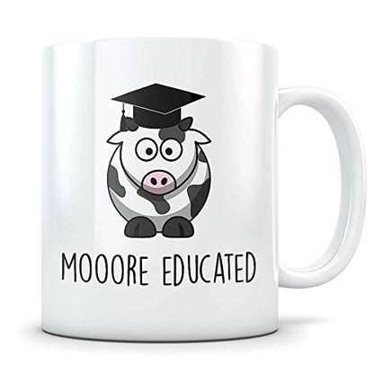 Cow Graduation Gifts Pun for Future Graduates | Ceramic Coffee Mug | 11 OZ